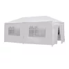 Sátor 3x6 m oldalfallal, fehér