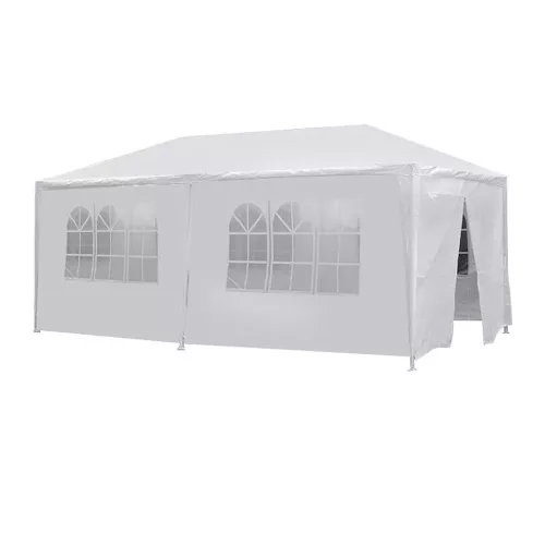 Sátor 3x6 m oldalfallal, fehér