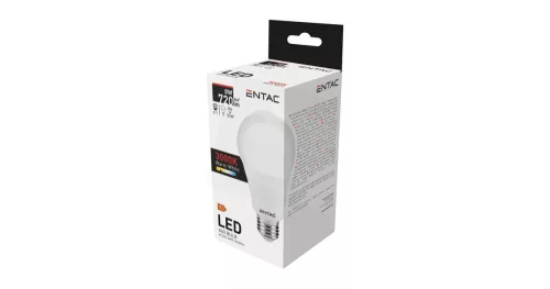 Izzó E27 8W WW 3000K melegfehér, Entac LED Globe