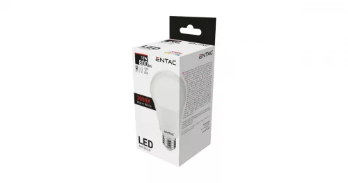 Izzó E27 10W WW 3000K melegfehér, Entac LED Globe