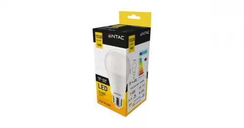 Izzó E27 18W WW 3000K melegfehér, Entac LED Globe