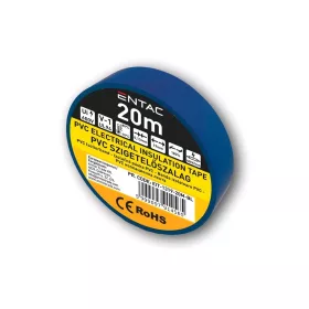 Szigetelőszalag 0,13 x 19 mm kék 20 m Entac