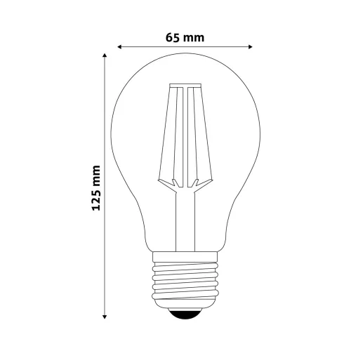 Izzó, LED Filament Globe 15W E27 A65 360° Nw 4000K High Lumen, Avide