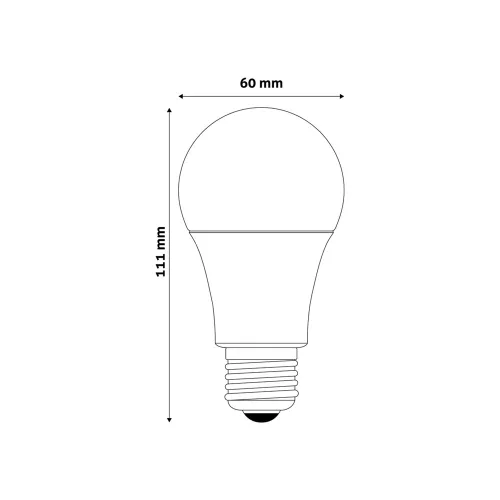 Izzó E27 12W NW 4000K, Entac LED Globe