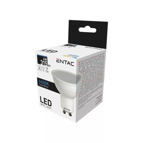 Izzó, Wide Angle GU10 4W CW 6400K, Entac LED Spot