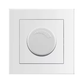   Kapcsoló, süllyeszthető, fali, fényerőszabályzós 200W fehér, Entac Arnold