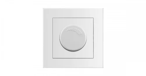 Kapcsoló, süllyeszthető, fali, fényerőszabályzós 200W fehér, Entac Arnold