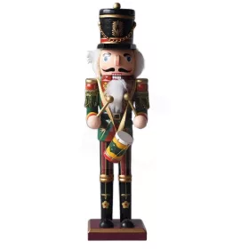 Diótörő, fa, dobbal 30cm, Artezan