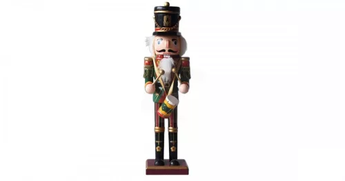Diótörő, fa, dobbal 30cm, Artezan