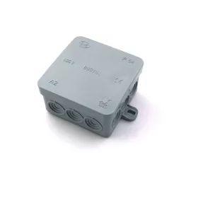 Kötődoboz 75 x 75 x 37 mm Szürke IP54