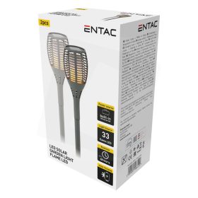   Kerti Solar fáklya Entac láng effekttel 56cm 33 LED 2db/csomag