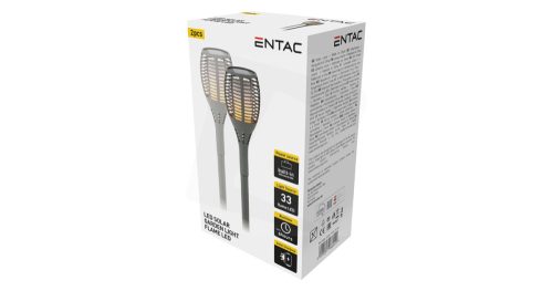 Kerti Solar fáklya Entac láng effekttel 56cm 33 LED 2db/csomag