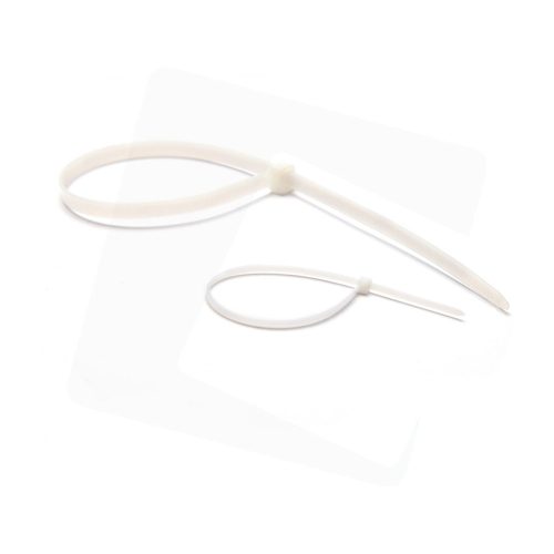 Gyorskötöző 4,8 x 400 mm fehér 50 db