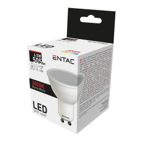 Izzó GU10 6,5W 3000K, Entac LED Spot Wide Angle