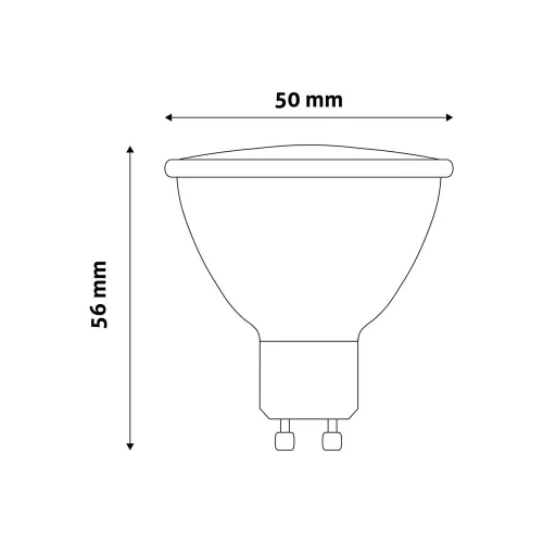 Izzó GU10 6,5W 3000K, Entac LED Spot Wide Angle