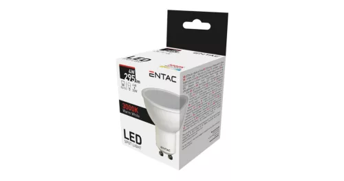 Izzó GU10 4W 3000K, Entac LED Spot Wide Angle
