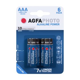 Elem AAA, alkáli mikro, 5+1 db AgfaPhoto