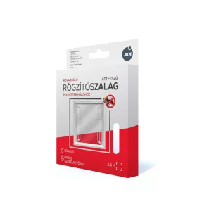 Szúnyogháló rögzítő szalag 5,6m x 9 mm átlátszó