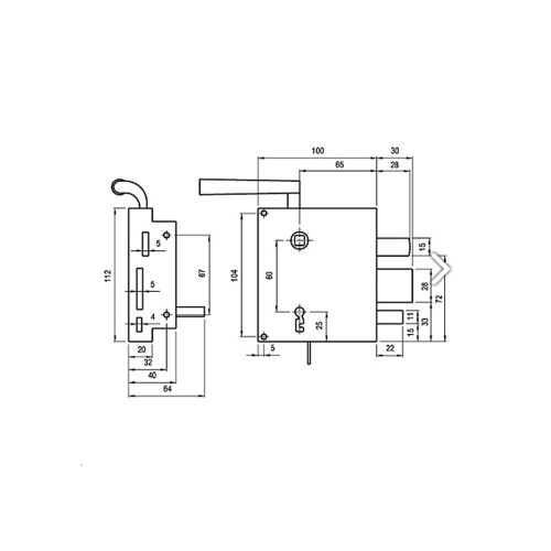 Kertkapuzár jobbos Elzett 3425