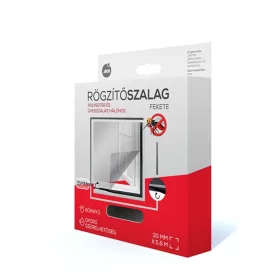   Szúnyogháló rögzítő szalag 5,6m x 30 mm fekete erősített