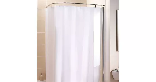 Zuhanyfüggöny tartó 70x165cm fehér