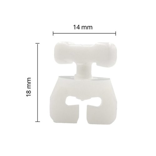 Biztonsági végzáró műanyag menetes függönysínhez 2 db