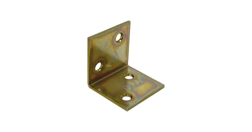 Szegletvas 30x30 mm széles sárga horgany