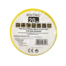 Szigetelőszalag 19 mm x 20 m sárga