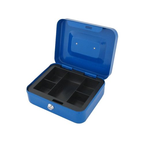 Pénzes kazetta betéttel közepes kék 20 x 16 x 7,5 cm