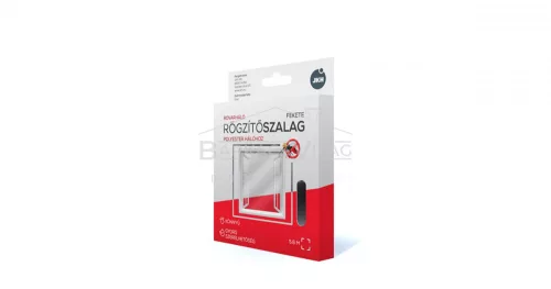 Szúnyogháló rögzítő szalag 5,6m x 9 mm fekete