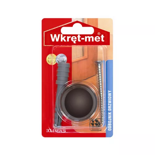 Ajtóütköző gomb barna