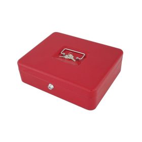 Pénzes kazetta betéttel nagy piros 30 x 24 x 9 cm