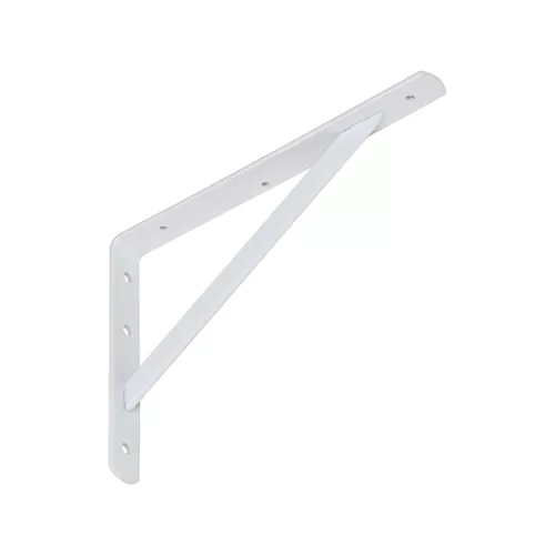 Polctartó konzol fém erősített 250 x 400 x 30 mm fehér