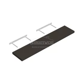 Lebegőpolc 118 x 23,5 cm fekete