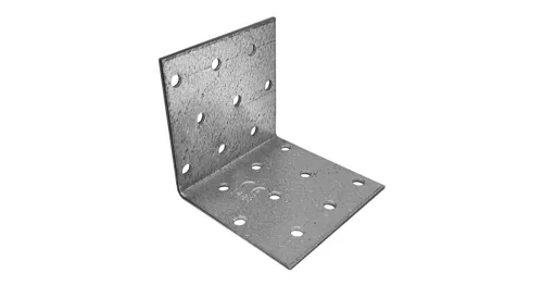Sarokösszekötő lemez horganyzott, 60x60x60 mm perforált
