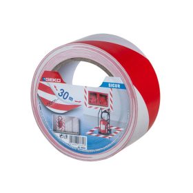 Jelölőszalag öntapadós piros-fehér 30m