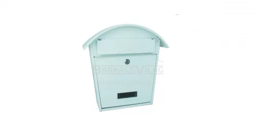 Postaláda ívelt zárható fehér