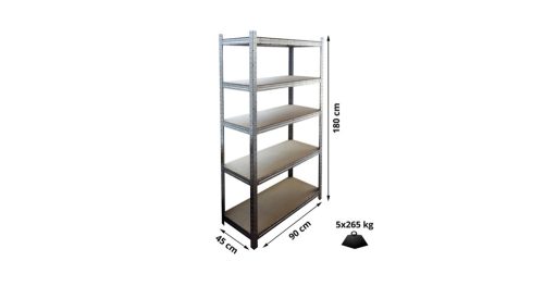 Fém polc 90 x 180 x 45 cm