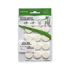 Csúsztatófilc öntapadós 22 mm fehér