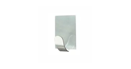 Fogas öntapadós INOX négyszög 19x28 mm