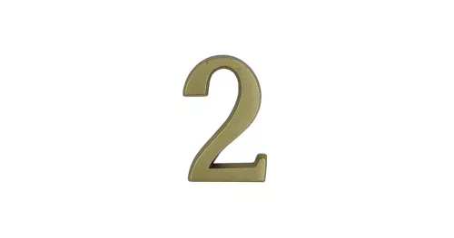 Ajtószám 2 matt arany