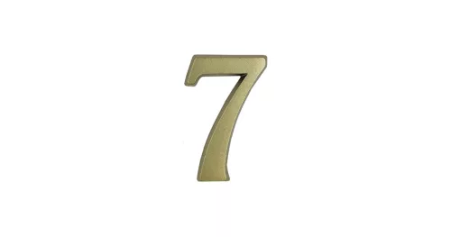 Ajtószám 7 matt arany