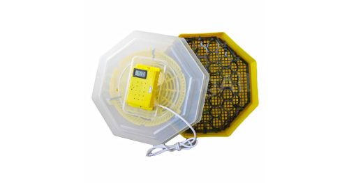 Keltetőgép hőmérséklet- és párakijelzővel, forgatóráccsal C5-FHP