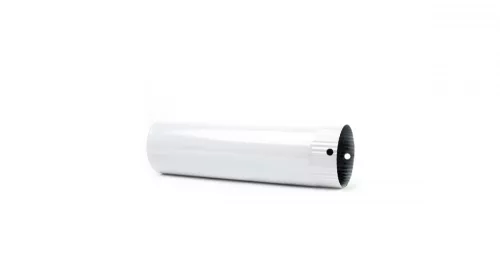 Füstcső 118 mm/40 cm zománcozott fehér