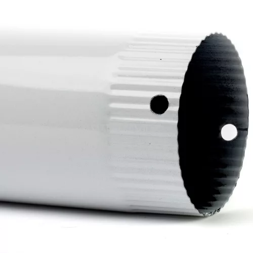 Füstcső 105 mm/80 cm fehér zománcozott
