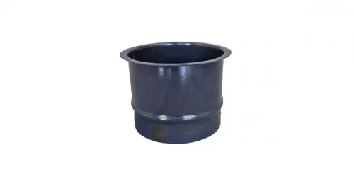 Füstcső falhüvely 132 mm fekete