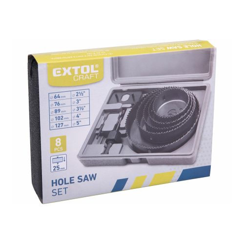 Körkivágó készlet fához 8 db Extol Craft