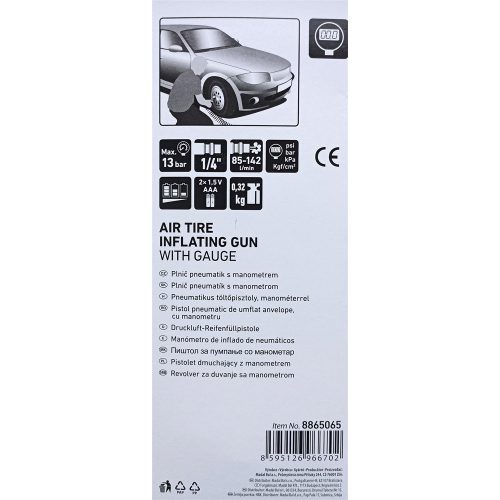 Gumiabroncs fuvató pisztoly 1/4"