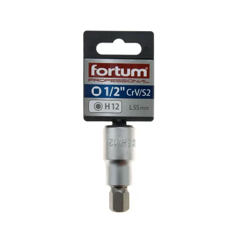 Bitdugófej imbusz 1/2" HX12 Fortum