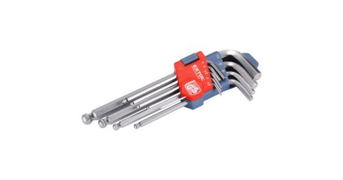 Imbuszkulcs készlet 9 db-os, gömbfejű Extol Premium